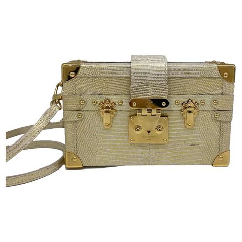 lv petite malle二手|LOUIS VUITTON Lizard Petite Malle Pastel Mirage.